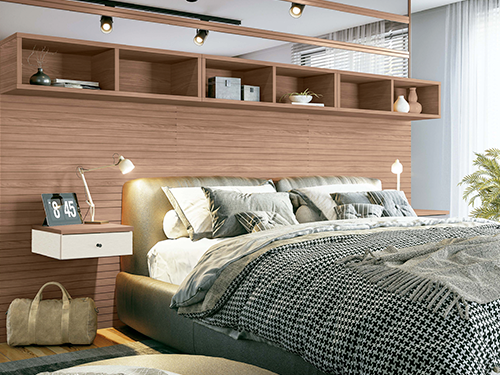 Quarto Casal King com Prateleiras