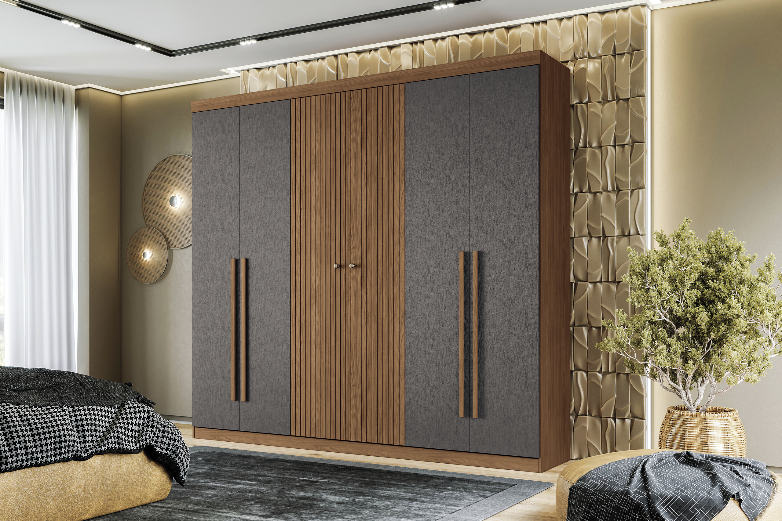 Guarda-Roupa Buriti 6 Portas