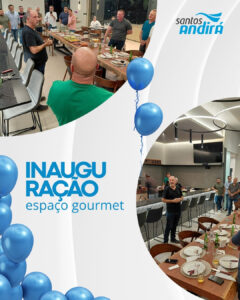 Inauguramos o novo espaço gourmet do showroom da Santos Andirá, um ambiente pensado com todo cuidado para receber e acolher nossos clientes em suas visitas à Empresa. Mais um passo importante em nossa trajetória.