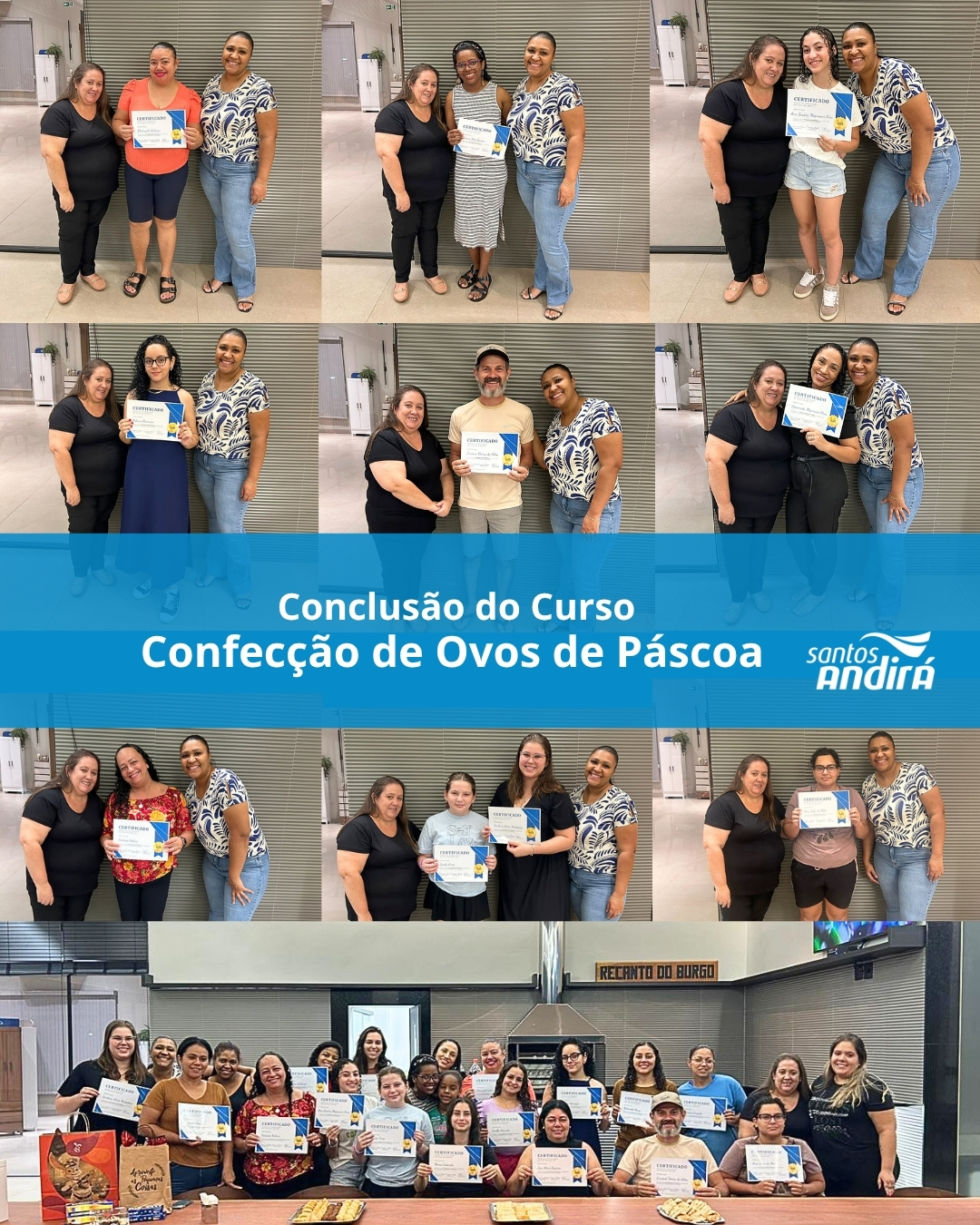 Confecção de ovos de Páscoa