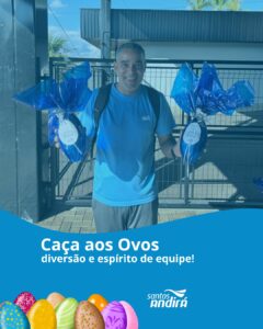 Vivemos uma Páscoa cheia de momentos especiais por aqui 🐰✨ Teve Caça aos Ovos, muita diversão e espírito de equipe! E para que todos pudessem participar, a gincana contou com dinâmicas diferentes para alguns colaboradores, garantindo inclusão e o mesmo clima de alegria em cada detalhe. Para encerrar, realizamos a entrega dos ovos de Páscoa que foram confeccionados voluntariamente pelos nossos colaboradores, tornando esse momento ainda mais especial 💙 Mais do que uma ação, foi um dia de união, leveza e conexão entre as pessoas. O verdadeiro sentido da Páscoa!
